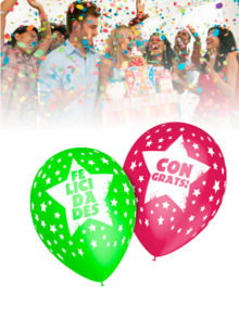 Globos Fiestas Felicidades 25 globos