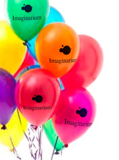 globos inflados con helio personalizados