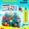 Pack Suelta de Globos 400 Globos + Helio + Adaptador + Red