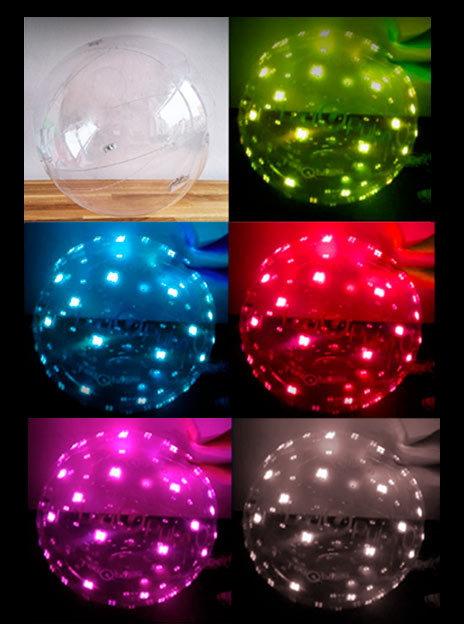 colores led globos