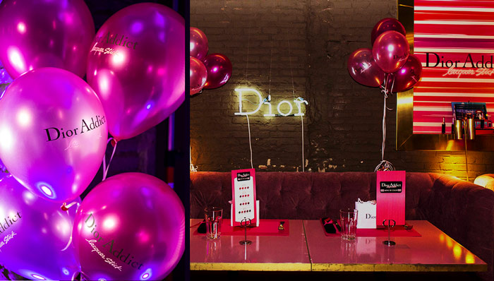 Evento con Globos para Dior Addict