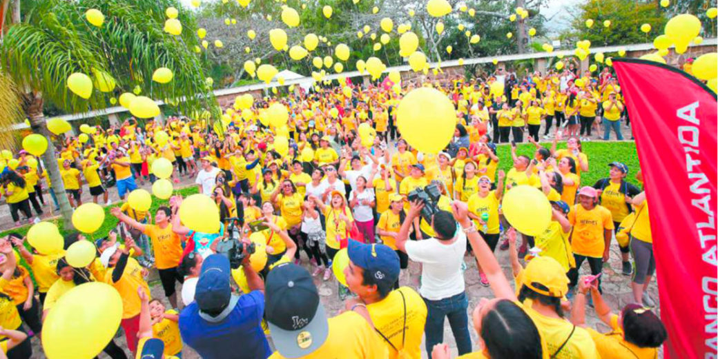 suelta de globos solidaria